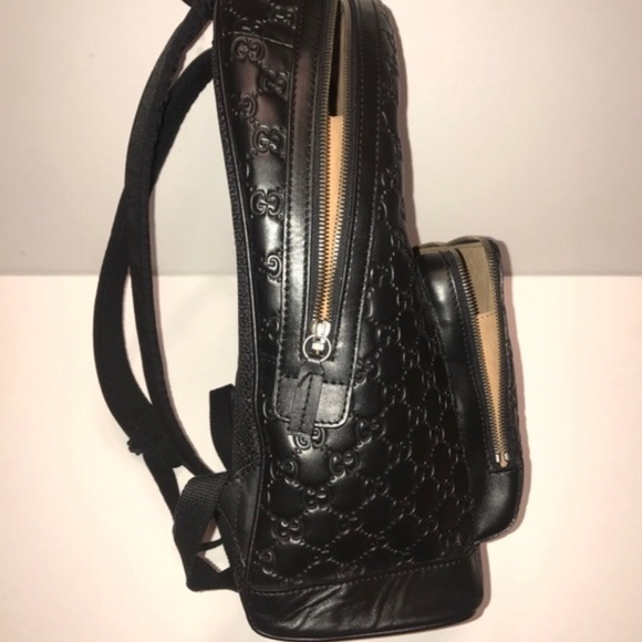 AUTHENTIC BLACK LEATHER GUCCI BAG - Picture 2 of 4